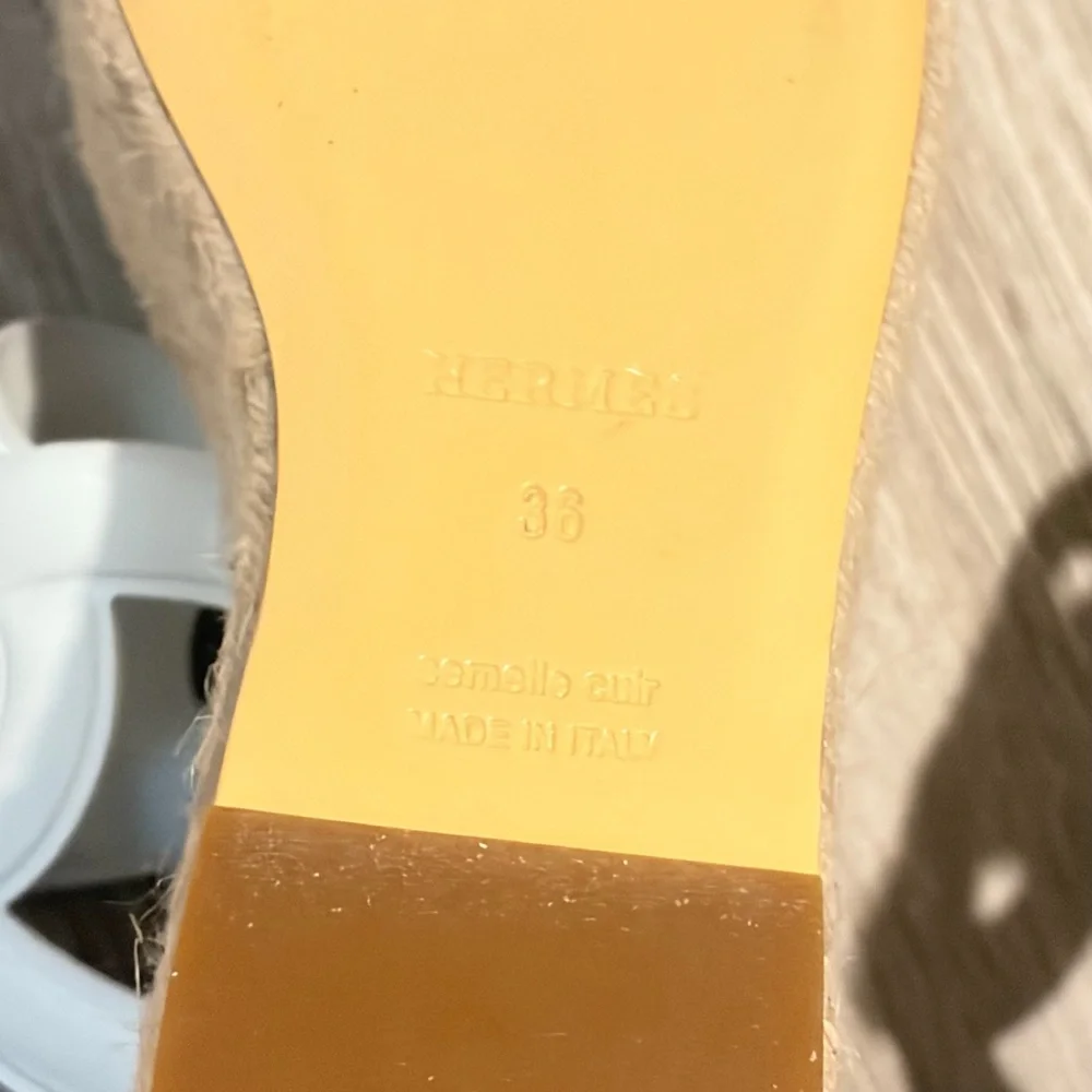 Hermes white sandals